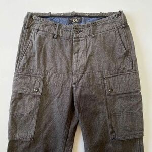 【希少】RRL “Jaspe Cargo Trouser” 31 30 ごま塩 ジャスペ シャンブレー カーゴ パンツ ミリタリー ワーク Ralph Lauren ヴィンテージ