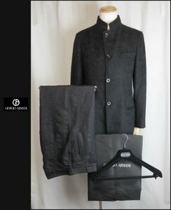 ■■＜極美品：付属品＞G・アルマーニ＜GIORGIO ARMANI・Black Label：wrinkle processing・wide pants＞designer