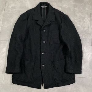 希少 COMME des GARCONS PLUS コムデギャルソンオムプリュス ●90s AD1997 川久保玲　●圧縮 ウール 強 縮絨 ●ジャケット ブルゾン コート