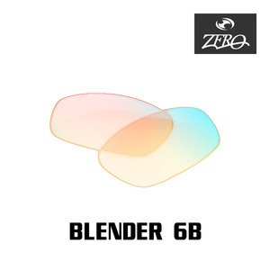 オークリー サングラス 交換レンズ ブレンダー ミラーレンズ BLENDER 6B OAKLEY ZERO TECH BASE製 互換レンズ