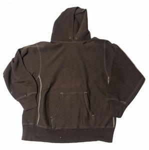 [USED] CHAMPION REVERSE WEAVE SWEAT-PARKA 後染め　BROWN　XL