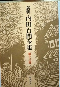 福武版内田百閒全集十三巻　実説草平記　無伴奏　収録　月報なし