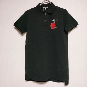 LACOSTE/PEANUTS SNOOPY スヌーピー コットン 36 半袖 ポロシャツ ブラック ラコステ/ピーナッツ 4-0708S 225288