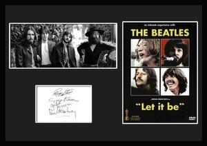 『The Beatles/ザ・ビートルズ』 Let It Be/レット・イット・ビー/サインプリント&証明書付きフレーム-1