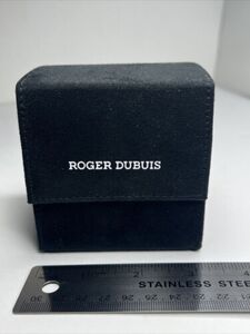 Authentic Roger Dubuis Watch Travel Storage Case Black Velvet Fabric 海外 即決