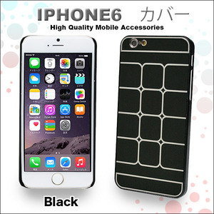 ５０％OFF★★★　　IPHONE6カバーオシャレなメタル風☆ブラック