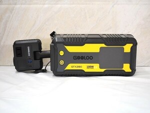 1円スタート GOOLOO ポータブル電源 大容量 小型 77000mAh/280Wh 2.8時間 フル充電QC3.0急速充電 軽量 モバイル電源 イエロー A07621