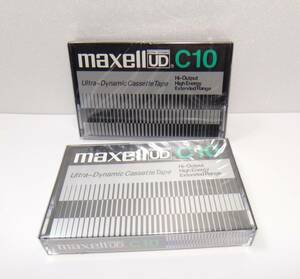 新品、未開封　送料無料 2本セット　maxell UD C10 カセットテープ　1972年発売のUDデザインを復刻した製品です。（復刻版）