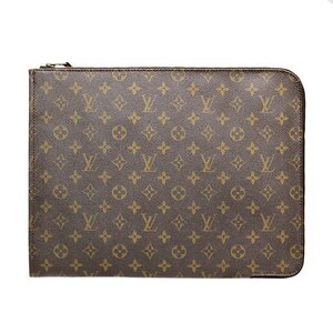 1円～ LOUIS VUITTON オールドヴィトン モノグラム ポッシュ・ドキュマン 書類ケース ビジネス 薄型 バッグ M53456 ルイヴィトン