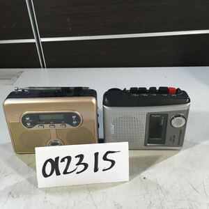 (012315C) AIWA TP-VS450 \品番不明　カセットレコーダー　ジャンク品2台セット