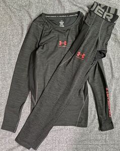 UNDER ARMOUR 秋冬NEWMODEL 新品未使用 UAコールドギアアーマー コンプレッション ノベルティ シャツインナートレーニングウェア２セット