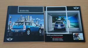 ★MINI・ミニ クーパー クラブマン MINI COOPER CLUBMAN / ミニ クーパーS MINI COOPER S CLUBMAN 2009年10月 カタログ ★即決価格★