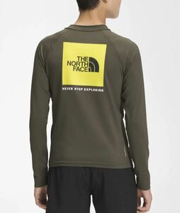 ノースフェイス ラッシュガード 水着 子供 XL 日本未発売 新品 長袖 キッズ North Face Boys’ Amphibious Long-Sleeve Sun Tee