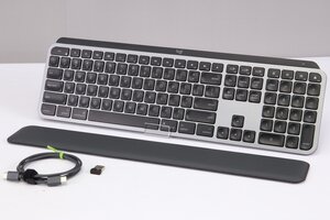 【 美品 | 動作保証 】 Logicool KEYS for Mac Advanced Wireless Illuminated Keyboard KX800M 【 純正の専用パームレスト付 | US配列 】