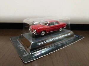 コナミ 絶版名車コレクション1/64 日野 コンテッサ 1300クーペ (PD300) 1965 赤