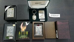 0702A47　ライター 喫煙具 　ZIPPO ジッポー　おまとめ4点 　未開封品1点　※着火未確認・現状渡し