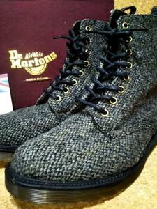 【Dr.MARTENS×HARRIS TWEED】ドクターマーチン×ハリスツイード MIE 1460 BECKETT 8ホールブーツ UK7(26cm )イングランド製【箱付き良品】