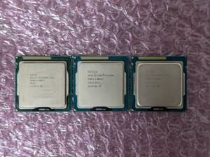 【ジャンク】LGA1155世代 Intel CPU3個セット ①Core i7-3770 ②Core i5-3470S ③Celeron G530