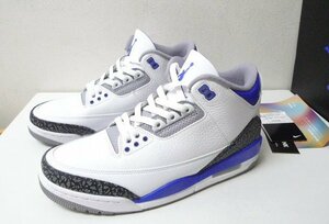 ◆国内正規 NIKE ナイキ 極美品 27.5 箱タグ付 AIR JORDAN 3 RETRO RACER BLUE エアジョーダン3 レーサーブルー CT8532-145　サイズ9.5