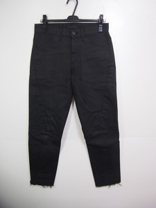 19SS Johnbull ジョンブル BLACK LINE ブラックライン ストレッチ 立体スリム デニムパンツ ジーンズ 21264 黒 サイズ01 519K