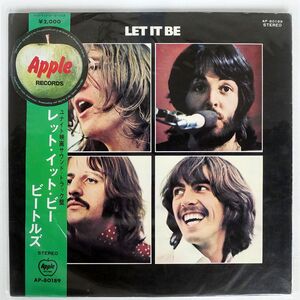 帯付き ビートルズ/レット・イット・ビー/APPLE AP80189 LP