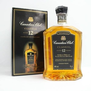 1円～Canadian Club（カナディアンクラブ）12年 クラシック 40％ 750ml X24K060006