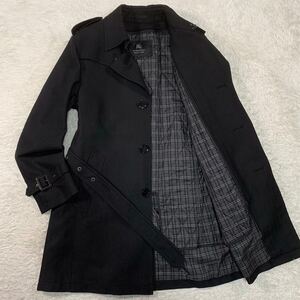 極美品 バーバリー ブラックレーベル ウール ライナー コート ノバチェック ブラック L BURBERRY BLACKLABEL ジャケット ブルゾン アウター