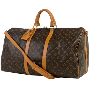 ルイ・ヴィトン Louis Vuitton キーポル バンドリエール 55 旅行 出張 ボストンバッグ モノグラム ブラウン M41414 レディース 【中古】