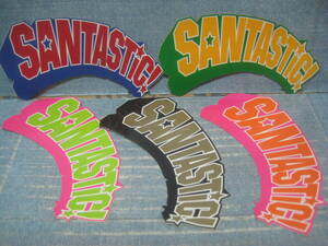 ☆希少 非売品 未使用品 SANTASTIC! サンタスティック! ロゴステッカー かなり昔の物 5色セット 希少 ☆