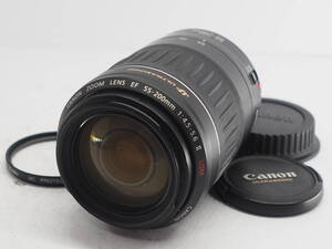 ★特上品★ キヤノン CANON EF 55-200ｍｍ Ｆ4.5-5.6 II USM ★前後キャップ フィルター付き ＃A1482