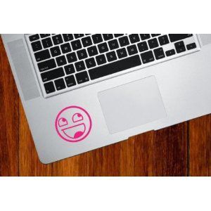 MacBook iPad ステッカー シール Epic Smiley (ピンク)