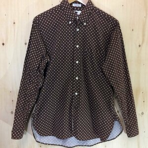 Ｅｎｇｉｎｅｅｒｅｄ Ｇａｒｍｅｎｔｓ 長袖シャツ ＵＳＥＤ エンジニアードガーメンツ 水玉 シャツ 茶 ブラウン 古着 洋品紳士/247