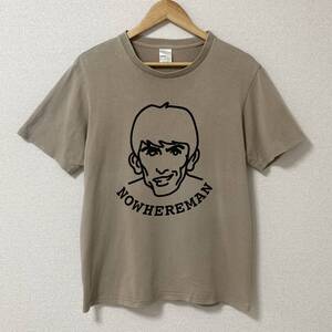 希少 4サイズ 02AW NumberNine ジョージ期 Tシャツ ベージュ ナンバーナイン NOWHERE MAN ジョージハリスン 半袖 Tee 初期 archive 3080597