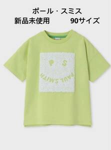 新品未使用ガールズ ハッピープリント Tシャツ90サイズ