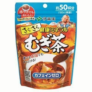 送料無料 伊藤園 粉末インスタント 麦茶 さらさら健康ミネラルむぎ茶 40g 約50杯分 8516ｘ２袋セット/卸