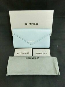 バレンシアガ BALENCIAGA 499207 DLQON 4005 長財布 2021年2月購入 専用保護袋箱付 美品中古 ■