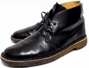 [良品] clarks UK7.5 25.5㎝　ビジネスシューズ チャッカ ブーツ　クレープソール　高級靴　本革　レザー　フォーマル　紳士靴　