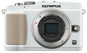 OLYMPUS ミラーレス一眼 E-PL2 ボディ ホワイト E-PL2 BODY WHT(中古品)