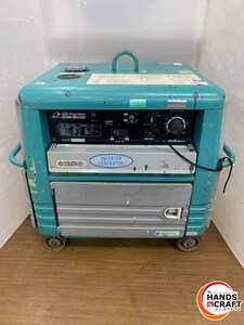 ▽【引取限定】【中古】デンヨー GAW-150ES インバータ発電・溶接機作動確認済み 稼働時間：974時間【下関店】【近隣配送(有料)要相談】