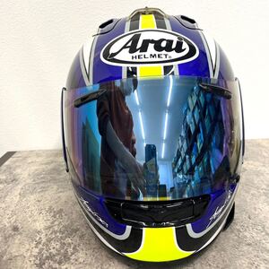 241030-568-11 IR800 Arai アライ ヘルメット フルフェイス RX-7 RR4 ブルー イエロー ホワイト フルフェイスヘルメット