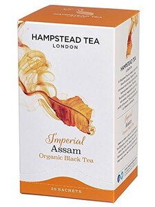 HAMPSTEAD TEA ハムステッドティー オーガニック アッサム ティーバッグ 20袋 [ 有機JAS 認証 個包装 ]