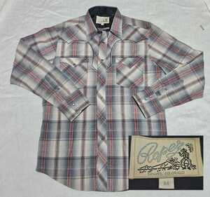 Made in USA ROPER western shirt 長袖シャツ ウエスタンシャツ 表記サイズM チェック スナップボタン