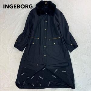 INGEBORG インゲボルグ ピンクハウス ナイロン 中綿 ロングコート