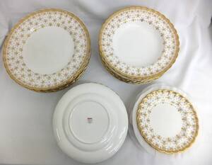 ★1円～★西洋陶器　SPODE スポード　フルールドリス　プレート4種×6枚