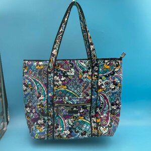 【13267P131】ベラブラッドリー ディズニーコラボ トートバッグ Vera Bradley コットン Disney Parks 黒 キルティング マザーズバッグ 布製