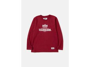 NZ3176●NEIGHBORHOOD OT . TEE LS-5●150●バーガンディー ネイバーフッド 242LBOT-LT05