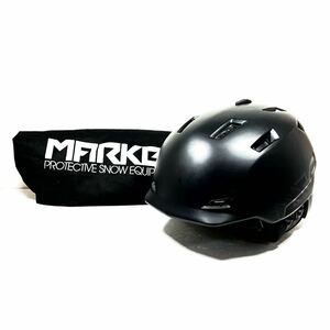 T45cc MARKER マーカーヘルメット ブラック L（59-63cm）スキー スノーボード 黒マットブラック ウィンタースポーツ　メンズ　レディース