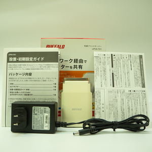 【中古】 LPV4-TX1 バッファロー パラレル→有線LAN(RJ-45) プリンタポート変換コネクター アダプター 無線LAN BUFFALO プリンターサーバー