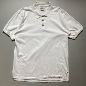 Equipoise polo shirt “made in USA” “size L” ポロシャツ 半袖 白 ホワイト アメリカ製 USA製