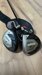 名器キャロウェイ Callaway　RAZR HAWK レーザーホーク ゴルフクラブ フェアウェイウッド FW3 ディアマナ アヒナ Diamana ahina 60 S【3W